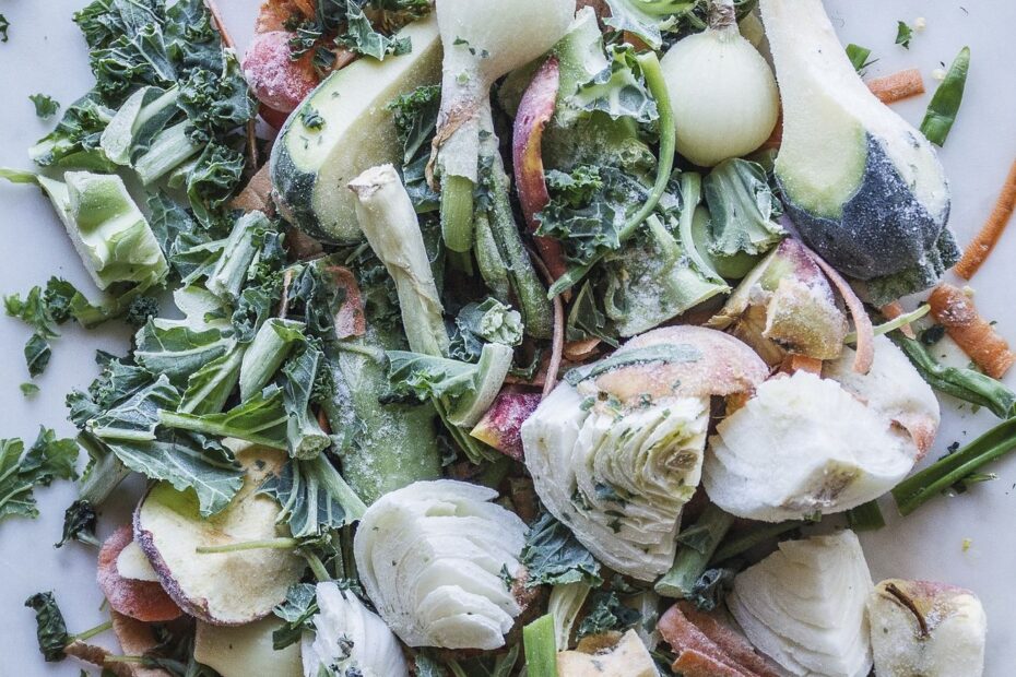Free frozen vegetable scraps for broth